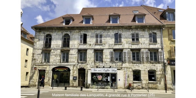 immeuble familial des lanquetin 4 grande rue Pontarlier (rue de la république aujourd'hui)
