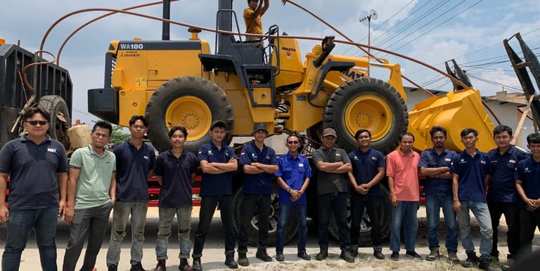 service alat berat dan genset pekanbaru