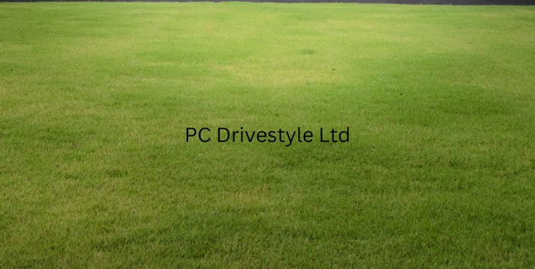 freshly laid garden lawn service in bedfordshire by PC Drivestyle Ltd