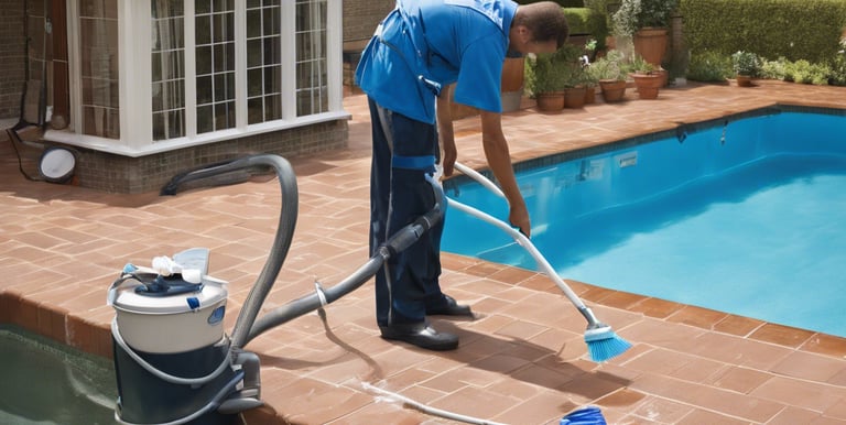 man sitting on chair underwater with floating bottles