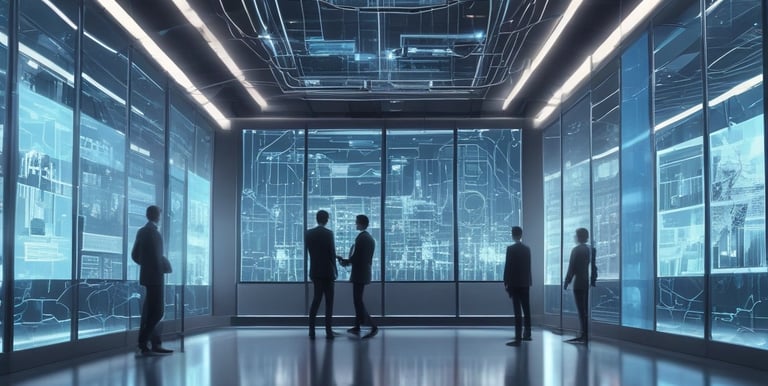 An illustration showcasing AI automation technology.