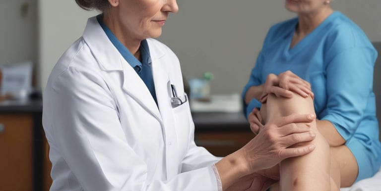 A healthcare professional administering a vitamin C injection.