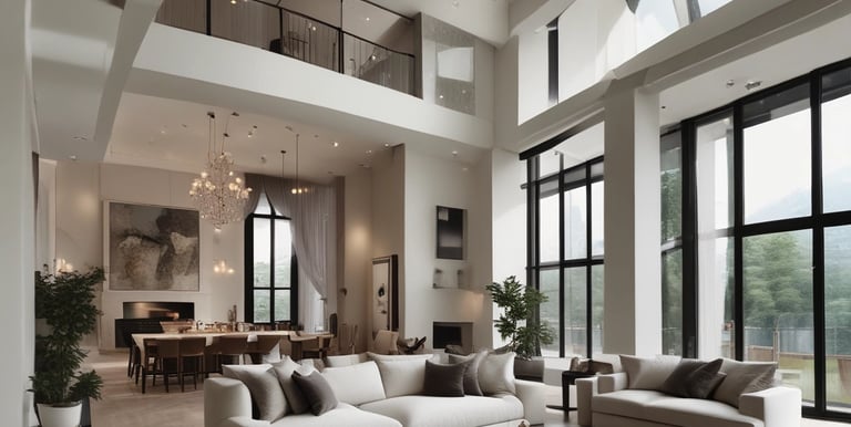 A modern property management office with a welcoming atmosphere.