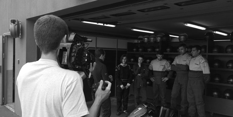 Tournage au karting pour Apex timing