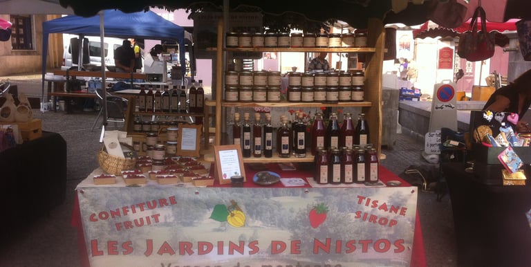 stand sur le marché