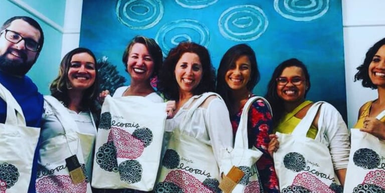 Ecobags ecológicas personalizadas do Projeto ECORAIS