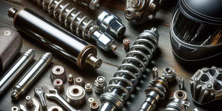 Refacciones Cromadas Amortiguadores Moto