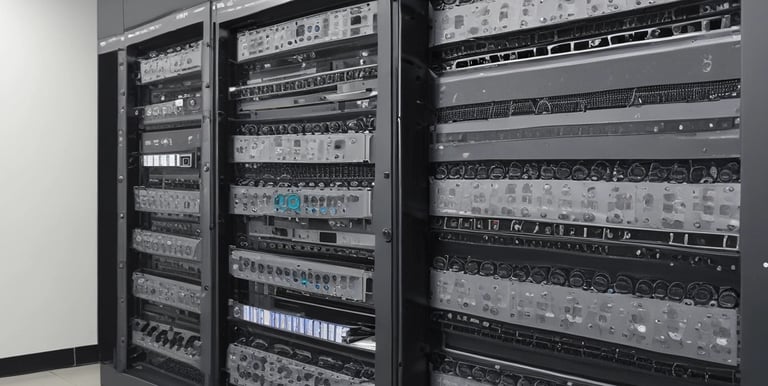 A technician installing a digital menu board in a modern business environment.