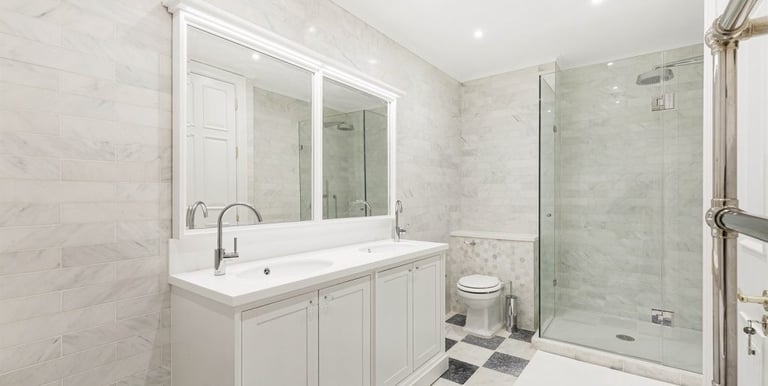 Marble bathroom