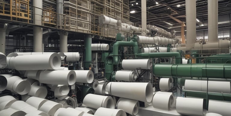 A diverse group of professionals collaborating on pulp and paper industry research.