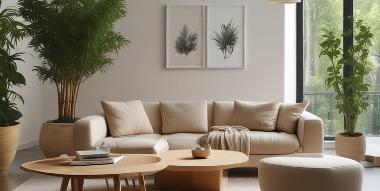 A cozy residential furniture setup created by lineacraft.