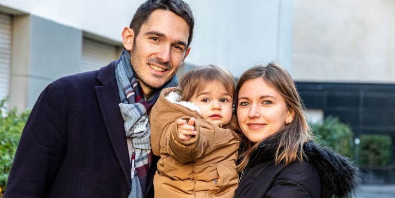 photographe famille : portrait famille à Courbevoie