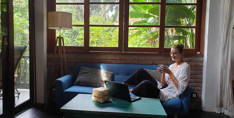 Julia Dencker in Bali - photo by Dominika Galka