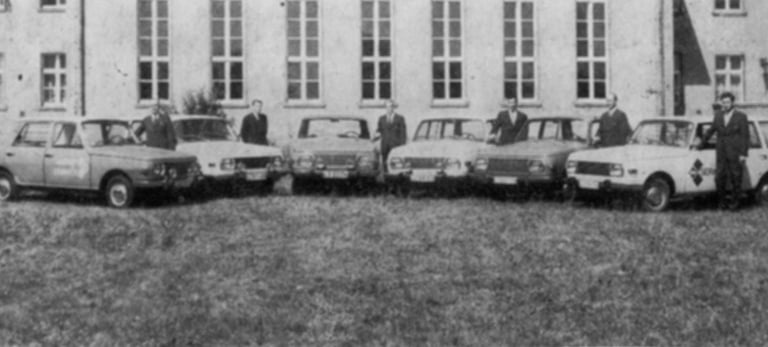 das erste Regionalvertreter-Kollektiv in der DDR, eingesetzt vom VEB Automobilwerk Eisenach