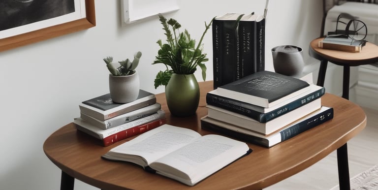 A professional lawyer reviewing legal documents in a modern office with minimalist design.