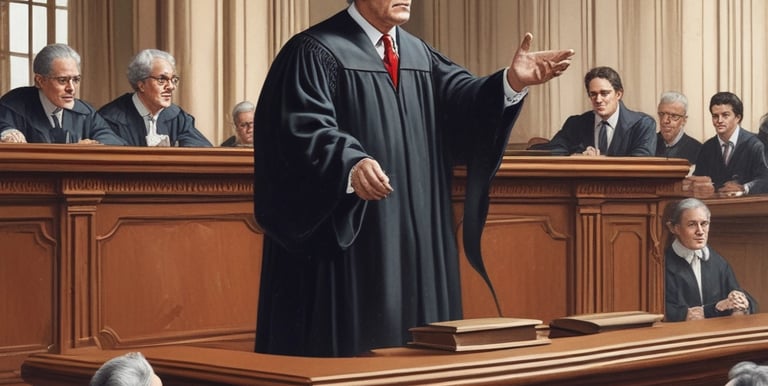 Wooden tiles spelling the word 'lawyer' are arranged on a wooden tile rack. The image is in black and white, set against a dark background.