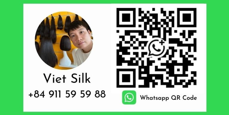 Whatsapp QR Code vietsilk vietnamese hair supplier