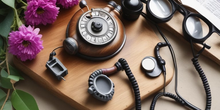 A professional consultation setting with a medical professional sitting at a desk facing a client. The room has a modern aesthetic with white walls decorated with framed certificates. The desk is organized with office supplies, a laptop, and a fruit bowl in the center.
