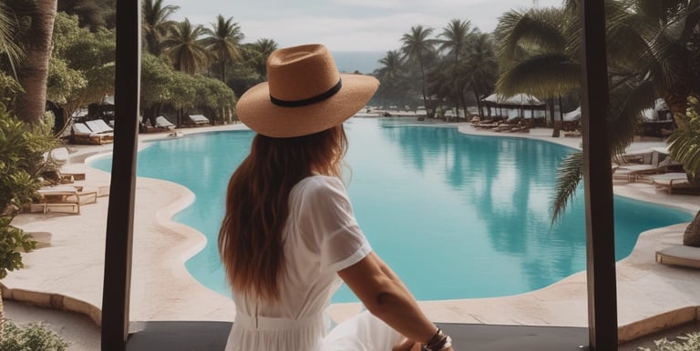 A large outdoor advertisement on the side of a building promoting travel to Spain by Emirates. The focus of the advertisement is on flamenco, symbolized by a vivid image of a traditional flamenco dress in yellow and red colors. Above the advertisement, there is another ad for a McCafé, indicating its location at 267 Queen St.