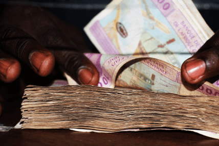 billet de dix mille franc CFA