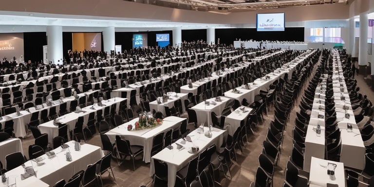 A happy couple celebrating their wedding with loved ones.