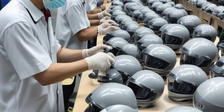 A group of five men interact near a large shipping container labeled with 'CHINA', which is parked on a busy urban street. One man, standing inside the container, is waving or signaling. Red lanterns hang from the wires above the street, while various urban elements such as a partially visible shop sign and closed storefronts are in the background.