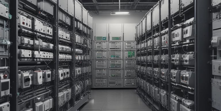 A steel framework of a large industrial building under construction.