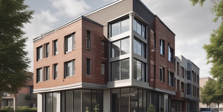 A modern office building representing our property services.
