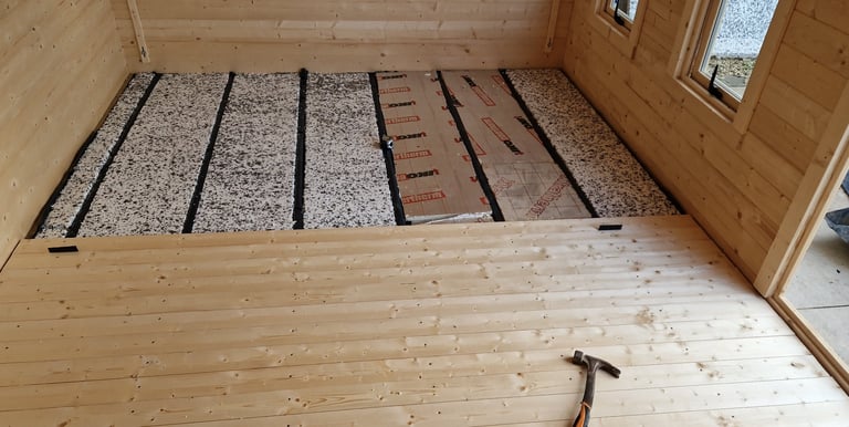 insulation beneath floor