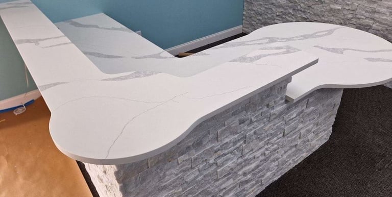 custom quartz stone for commercial settings