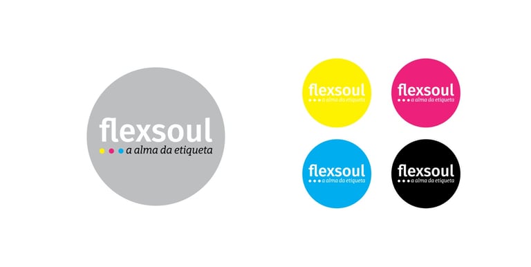Logo da Flexsoul nas cores da cromia.