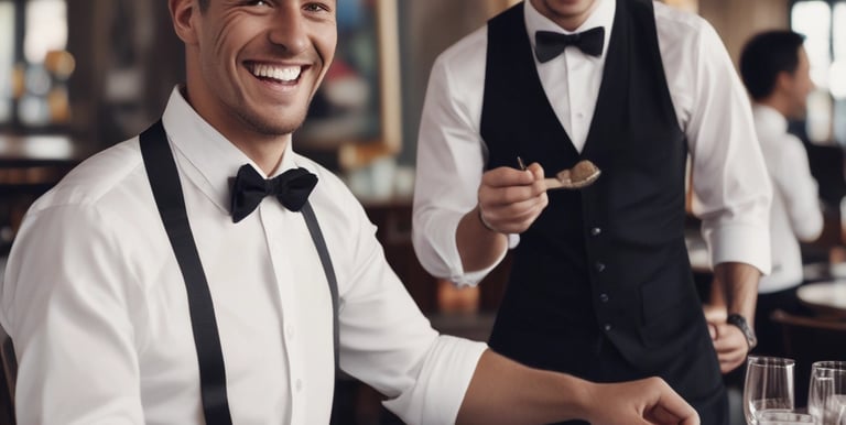 A person in a floral shirt is sitting at a wooden table reading a book titled 'Expert Secrets' by Russell Brunson. Next to them is a laptop and a black mug with '80/20' printed on it. The background features a blurred cafe environment with other people, creating a relaxed and cozy atmosphere.