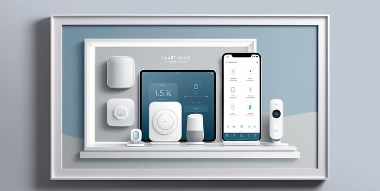 a picture of a smart home security system