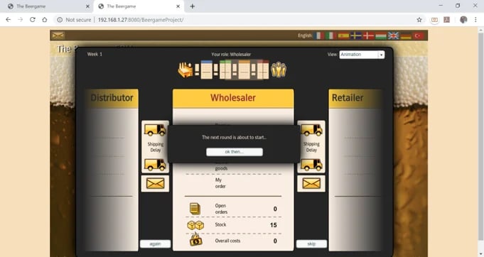 Beer Game Sessions Online