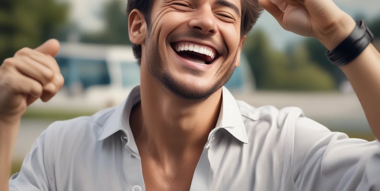 Patient relaxing in a comfortable room during post-operative care at the clinic.