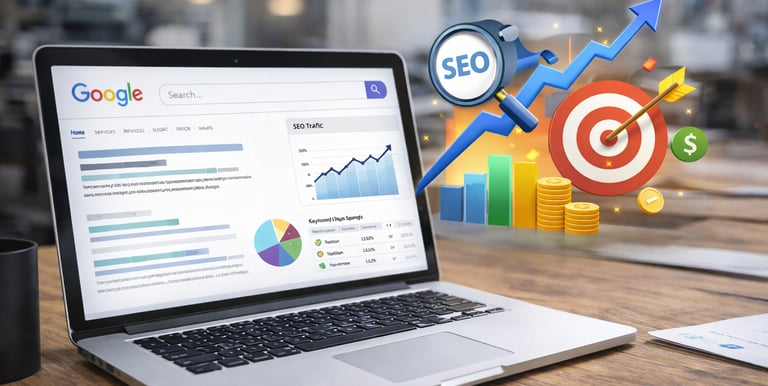 SEO and search engine traffic strategy keyword optimization, organic traffic in your website