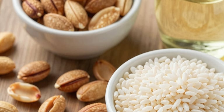 A friendly shop assistant answering a phone call in a cozy store environment.