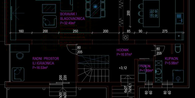 Nacrti i snimka stana
