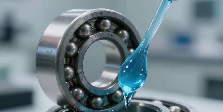 prueba de lubricante en rodamiento