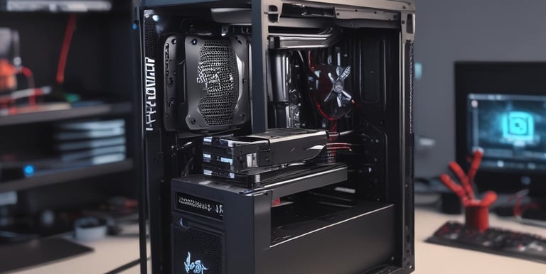 A sleek modern laptop on a wooden desk with soft natural light.