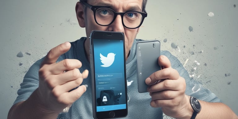 A vibrant collage showing popular social media app icons with people engaging on their phones.