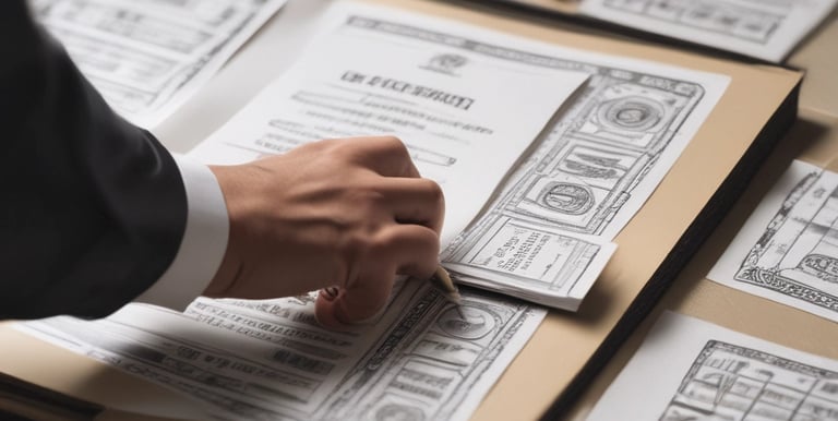 Close-up of hands holding a certificate with a gold seal, symbolizing verified attestation.