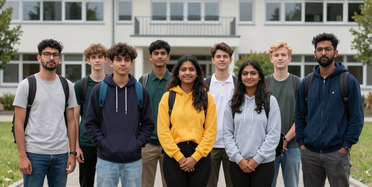 A group of young trainees