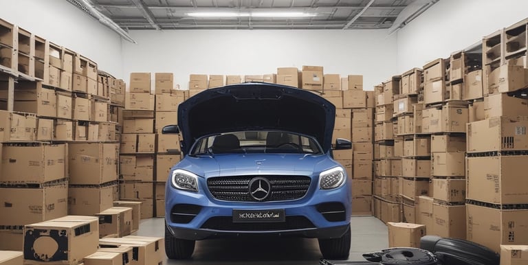 A close-up of a mechanic’s hands fitting a genuine auto part onto a car engine.