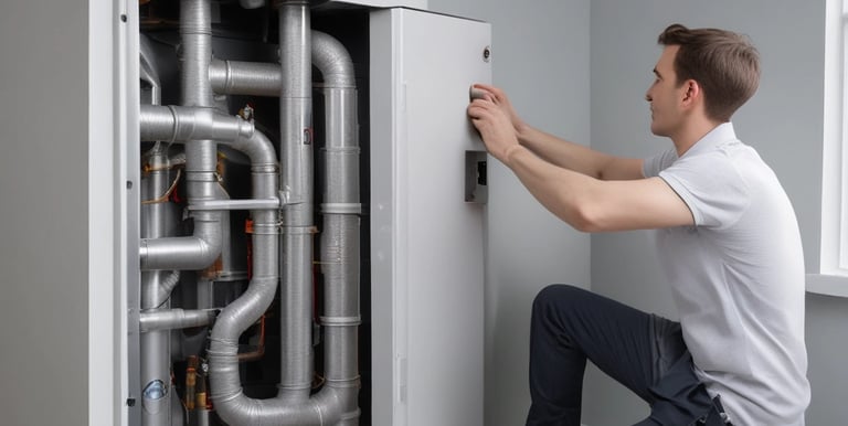 An eco-friendly boiler showcasing energy efficiency.