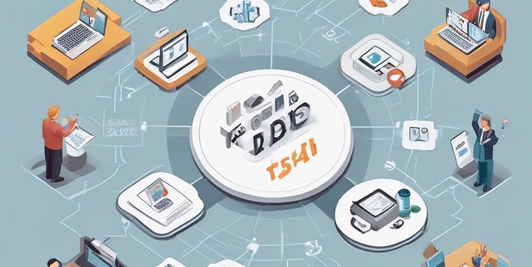 Close-up of hands exchanging business cards during a recruitment meeting in a corporate setting.