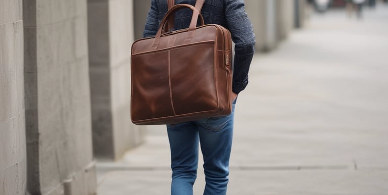 A stylish display of urban hyde leather wallets and belts.