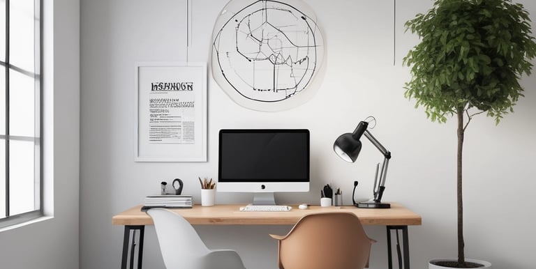 Large blue letters 'AI' stand prominently on a surface covered with a pattern of hexagonal shapes. Dark swirling lines intersect around the letters, creating a sense of motion and complexity. The background has a metallic sheen with a futuristic, digital style.