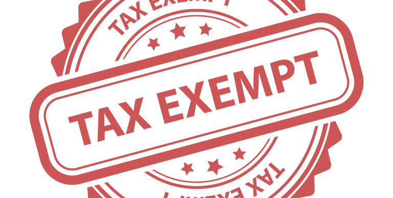 a picture of tax exempt