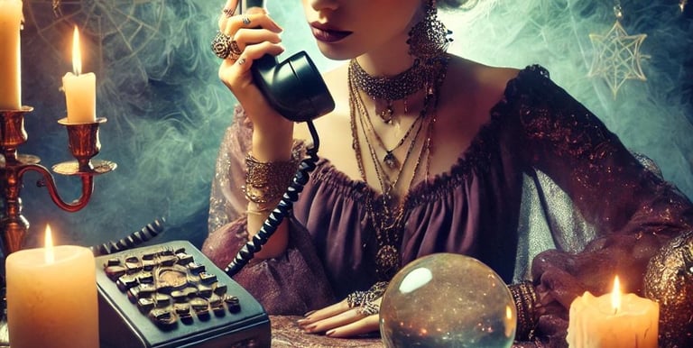 voyance au téléphone avec bougies, boule de cristal, tarot